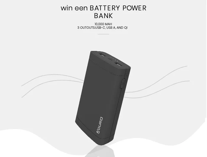 win een BATTERY POWER BANK